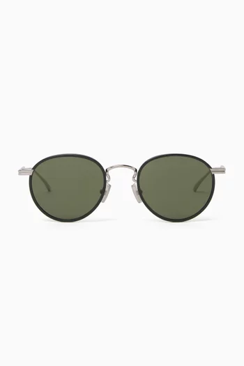 Round Sunglasses in Metal