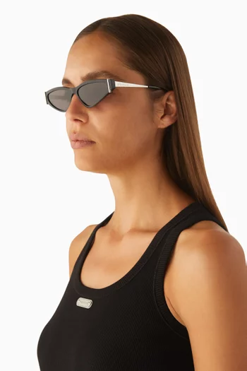 Irregular Sunglasses in Metal