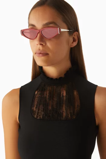 Cat-eye Sunglasses in Acetate