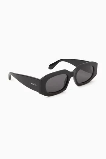 Rectangular Sunglasses in Acetate