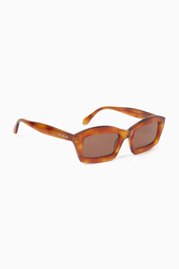 Rectangular Sunglasses in Acetate