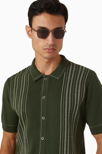 نظارة شمسية دنهل بإطار مربع معدن