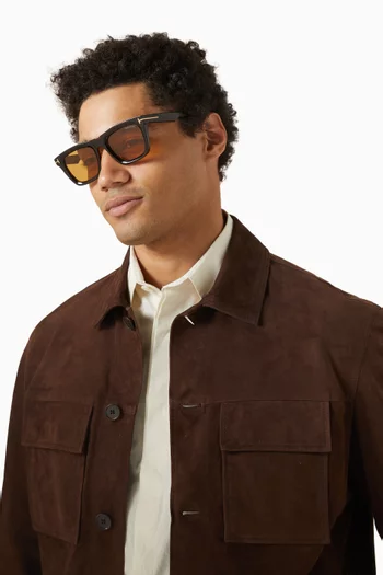 Leilo Square Sunglasses in Acetate