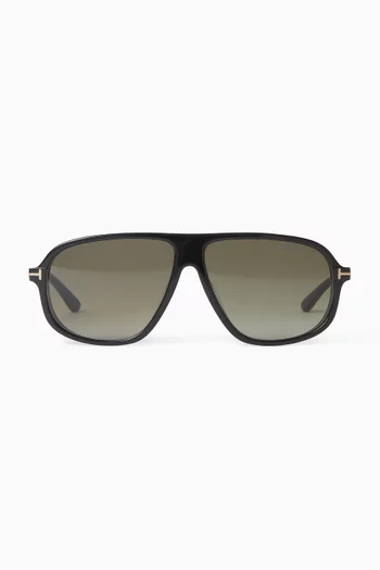 Guillaume Aviator Sunglasses in Acetate