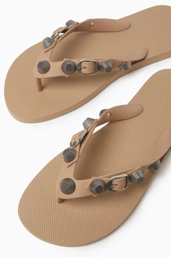 Cagole Slide Sandals in Rubber