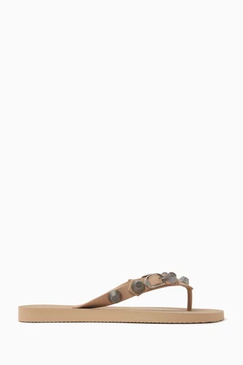 Cagole Slide Sandals in Rubber