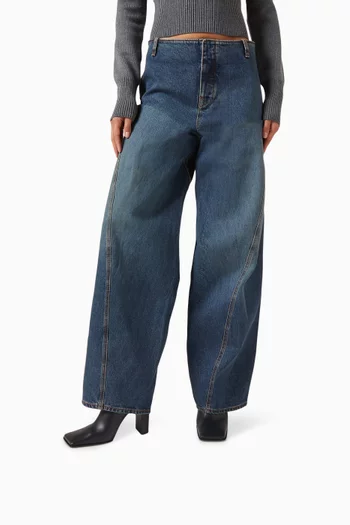 Square Toe 90 Mules in Leather