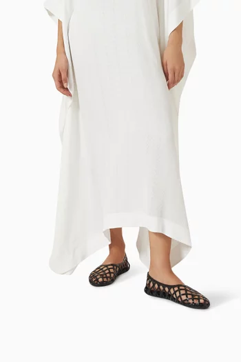 Cage Ballet Flats in Patent Leather