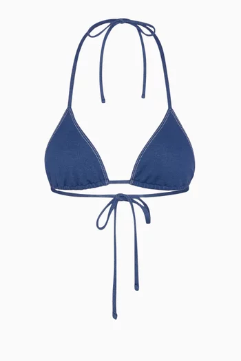 x Bella Hadid Nick Bikini Top in Denim