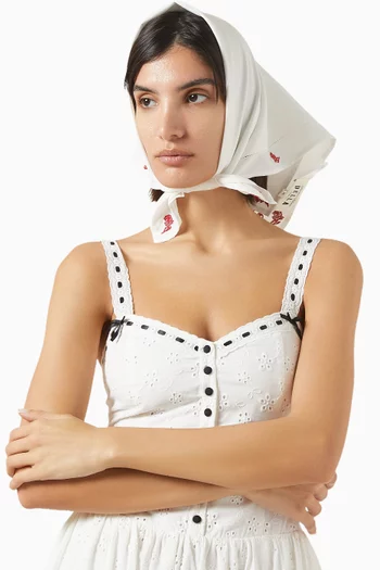 x Bella Hadid Little Miss Head Scarf in Cotton