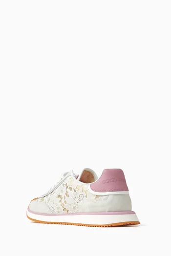Aria Sneakers in Suede & Lace