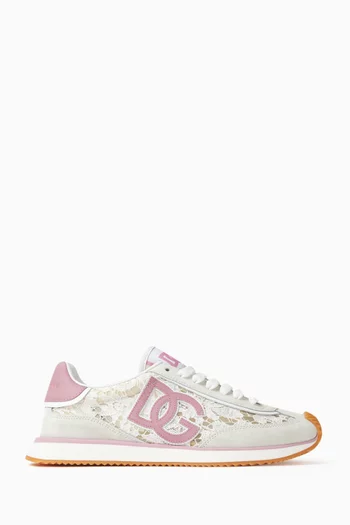 Aria Sneakers in Suede & Lace