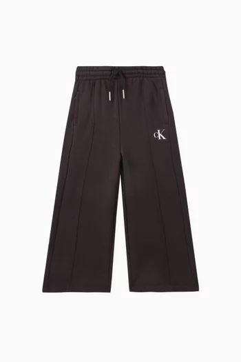 Wide-leg Sweatpants in Cotton-blend