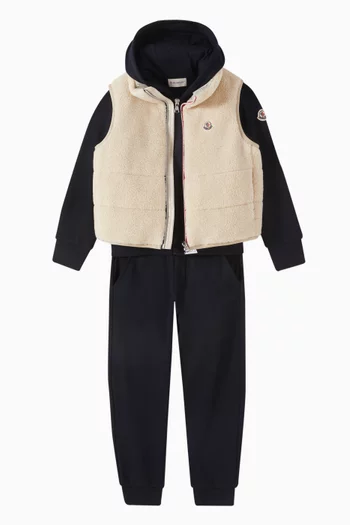 Orin Vest in Faux Sherling