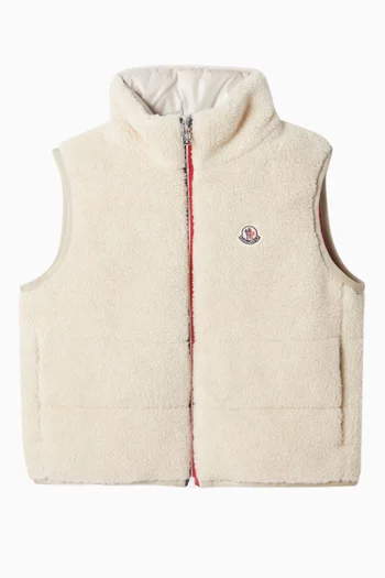 Orin Vest in Faux Sherling