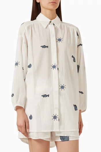 Alix Printed Shirt in Cotton