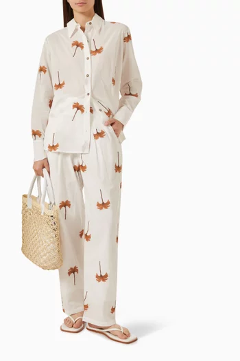 Animal Printed Shirt in Cotton