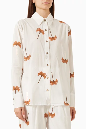 Animal Printed Shirt in Cotton