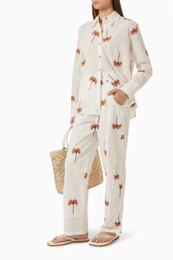 Tanner Printed Pants in Cotton