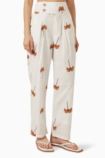 Tanner Printed Pants in Cotton