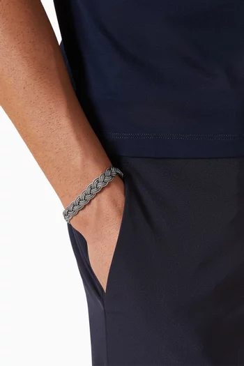 Small Braided Bracelet in Sterling Silver