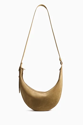 Small Augustina Crossbody Bag in Suede