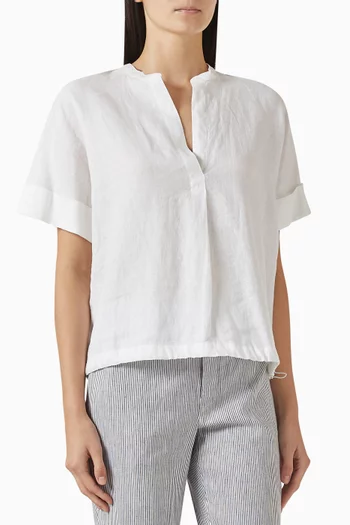 Dolman-sleeve Top in Linen