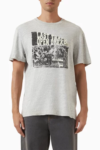 تي شيرت بطبعة قطن