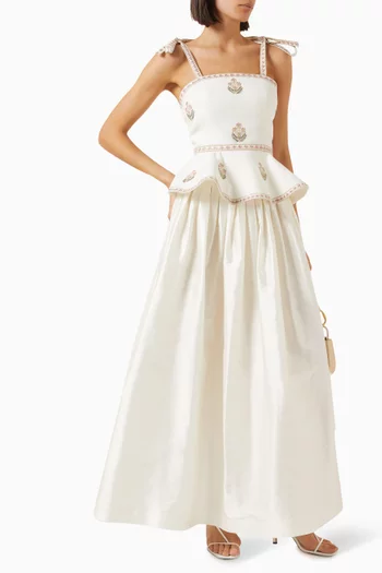 Yass Maxi Skirt in Silk Taffeta