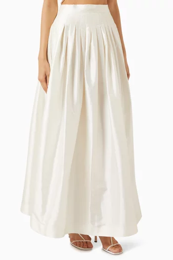 Yass Maxi Skirt in Silk Taffeta
