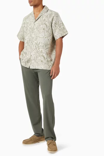 Lesley Dancing Shirt in Jacquard Cotton