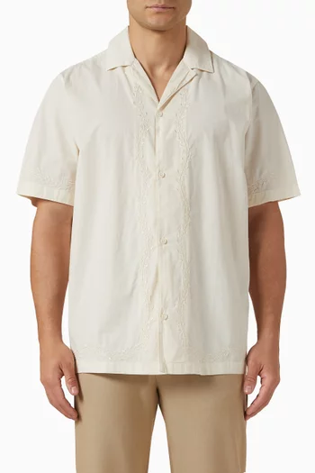 Lesley Embroidery Shirt in Cotton