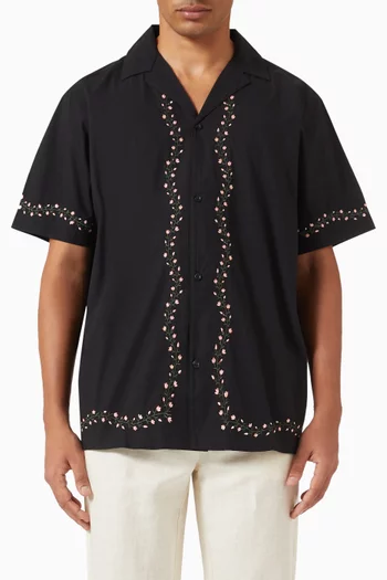 Lesley Embroidery Shirt in Cotton