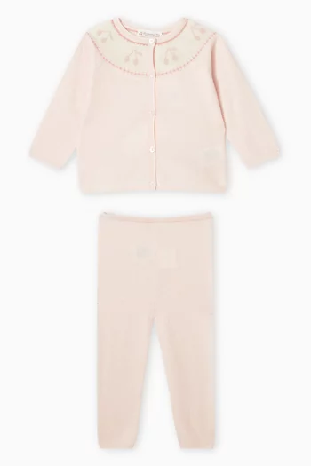 Jenny Cardigan & Pants in Wool & Cashmere