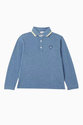 Jerry Polo Sweatshirt in Organic Cotton