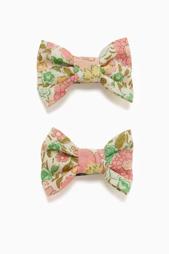 Miniclic Hair Bows in Liberty fabric
