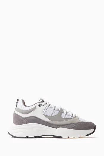 Aero Sneakers in Leather & Mesh