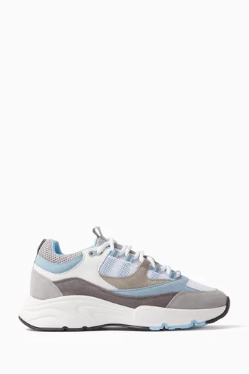Aero Sneakers in Leather & Mesh