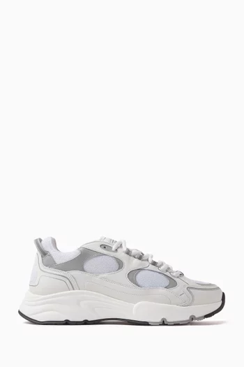 Pulse Sneakers in Leather & Nylon