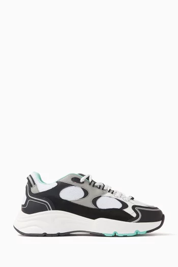 Pulse Sneakers in Leather & Nylon