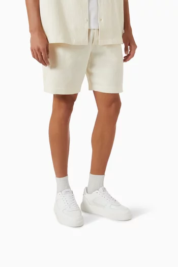 Court Sneakers in Tumbled Leather