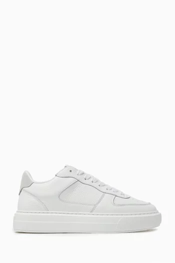 Court Sneakers in Tumbled Leather