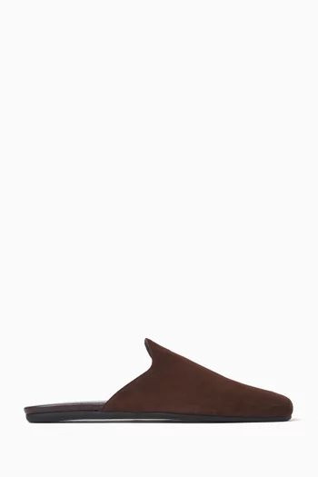 Tapered Mules in Suede