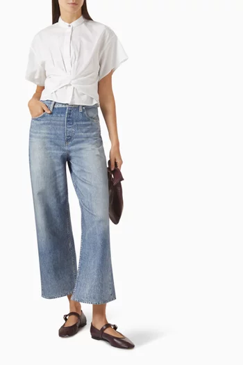 Miramar Andi Wide-leg Pants in Cotton-terry