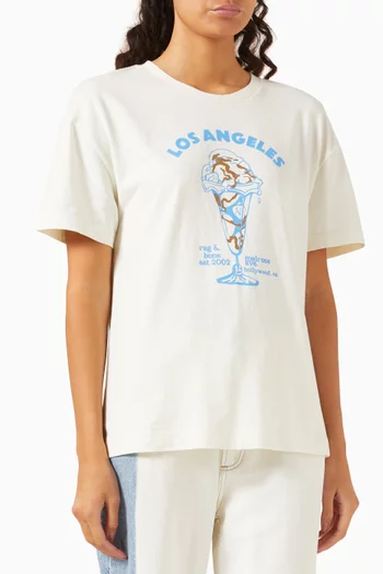 La Ice Cream BF T-shirt in Cotton