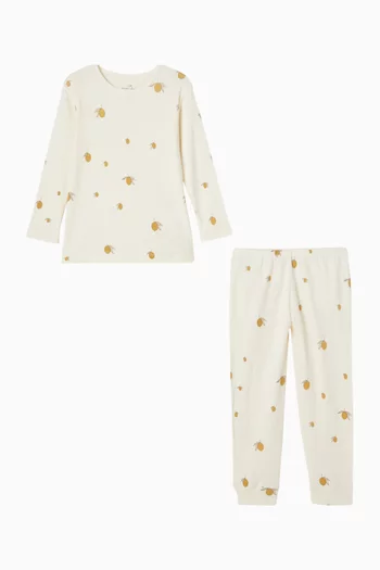 Graphic Print Nightsuit in Cotton