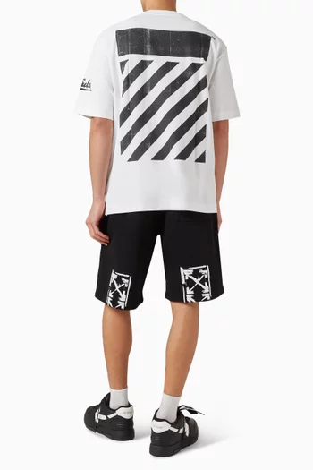 Big Off Diagonal Skate Logo T‑shirt in Cotton