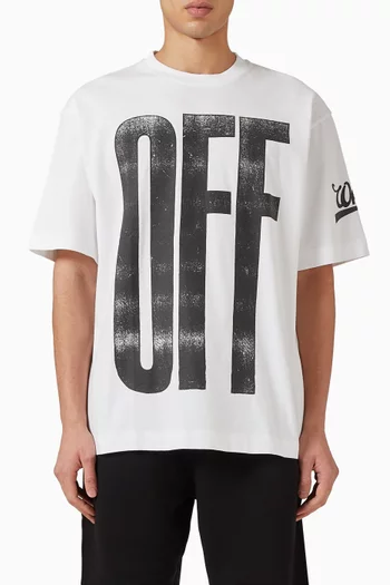 Big Off Diagonal Skate Logo T‑shirt in Cotton