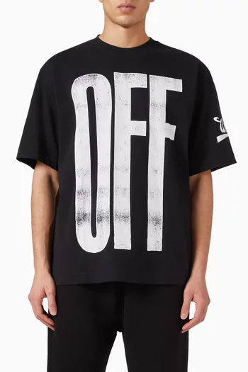 Big Off Diag Skate T-shirt in Cotton