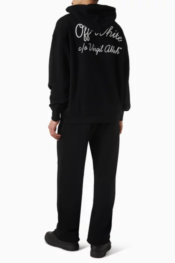 Script Skate Hoodie in Cotton